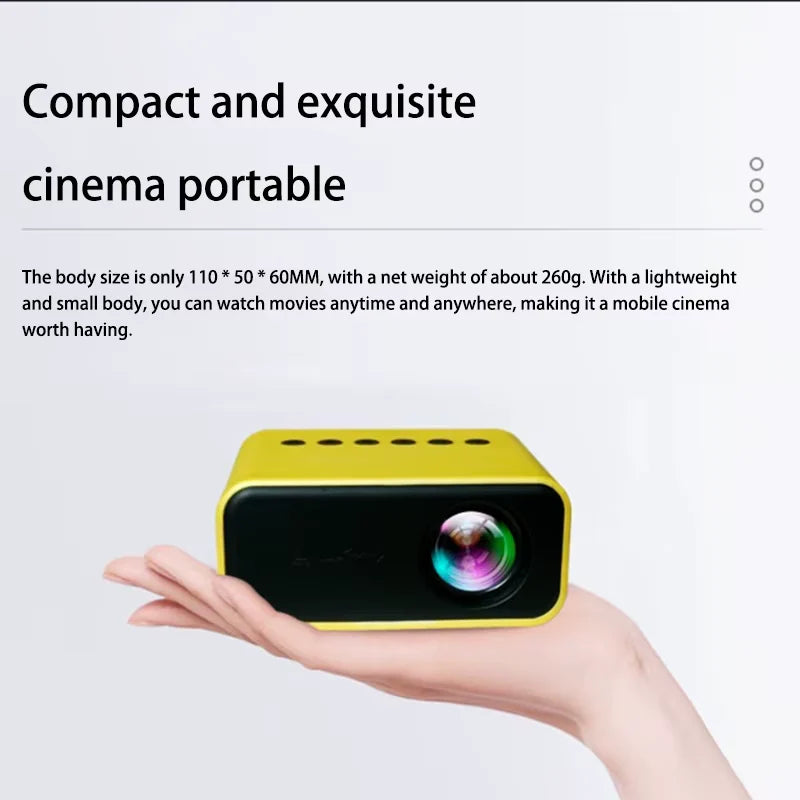 Nebula 8K HD Portable Projector - Perfect for Home Entertainment, Gaming, and Kids' Movies!