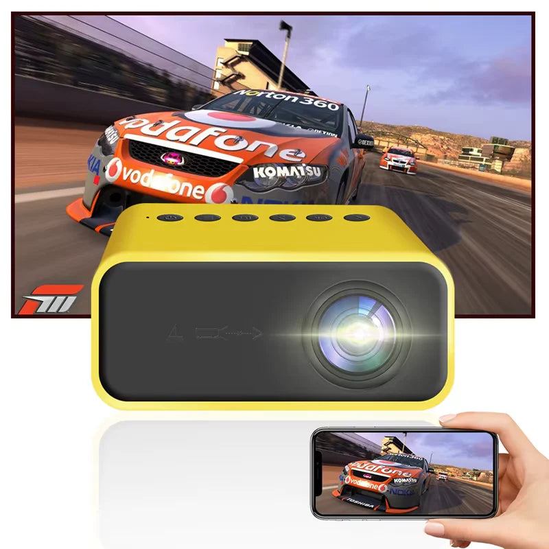 Nebula 8K HD Portable Projector - Perfect for Home Entertainment, Gaming, and Kids' Movies!