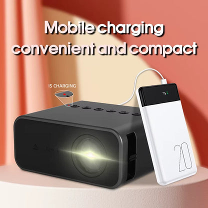 Nebula 8K HD Portable Projector - Perfect for Home Entertainment, Gaming, and Kids' Movies!